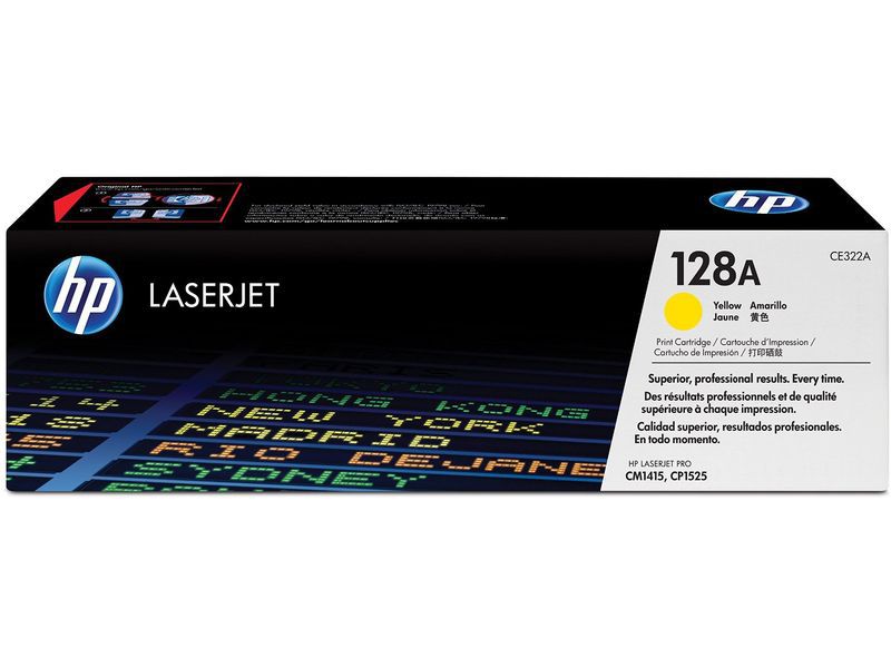 HP ( HEWLETT PACKARD ) - Toner Laser ORIGINALES 128A Amarillo (Ref.CE322A)