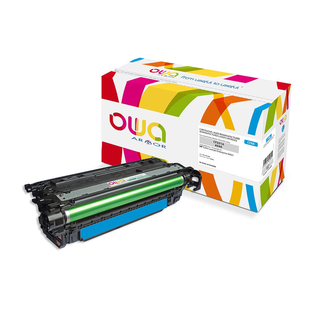 ARMOR - toner compatible Cyan Laserjet Ese M651 CF331A 654A (Ref.K15939OW)