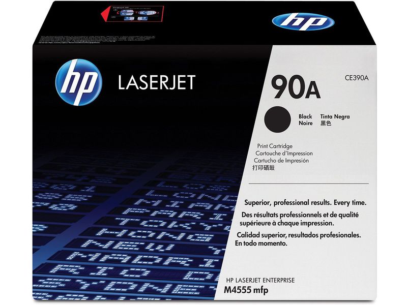 HP ( HEWLETT PACKARD ) - Toner Laser ORIGINALES 90A Negro 10.000 pg (Ref.CE390A)