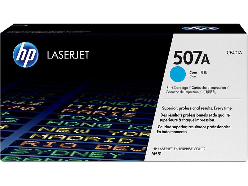 HP ( HEWLETT PACKARD ) - Toner Laser ORIGINALES 507A Cyan (Ref.CE401A)