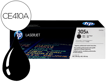 HP ( HEWLETT PACKARD ) - Toner Laser ORIGINALES 305A Negro (Ref.CE410A)