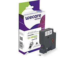 ARMOR - WECARE Etiqueta Blanca Texto negro para DYMO D1 45013 12mmx7m (Ref.K80001W4)
