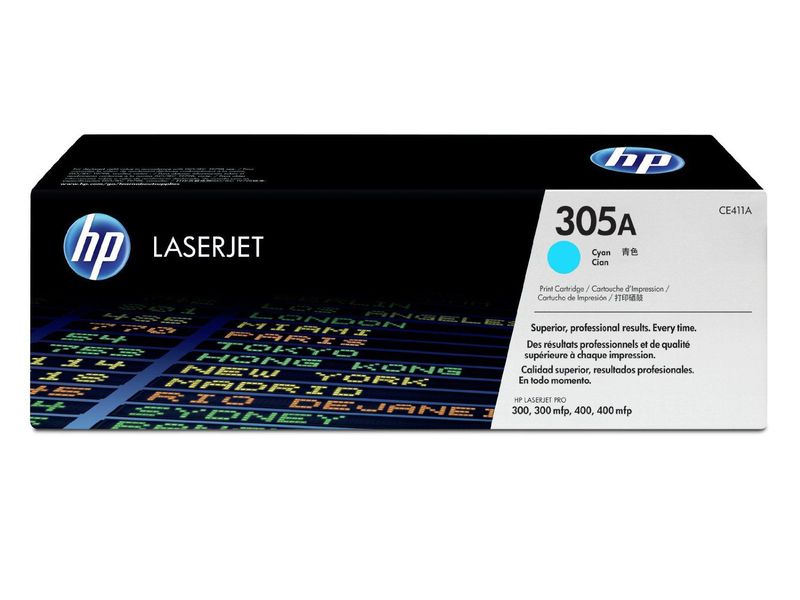 HP ( HEWLETT PACKARD ) - Toner Laser ORIGINALES 305A Cyan (Ref.CE411A)