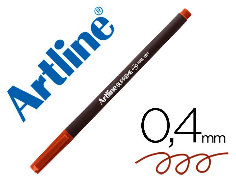 ARTLINE - ROTULADOR SUPREME EPFS200 FINE LINER PUNTA DE FIBRA MARRON 0,4 MM (Ref.EPFS200 M)