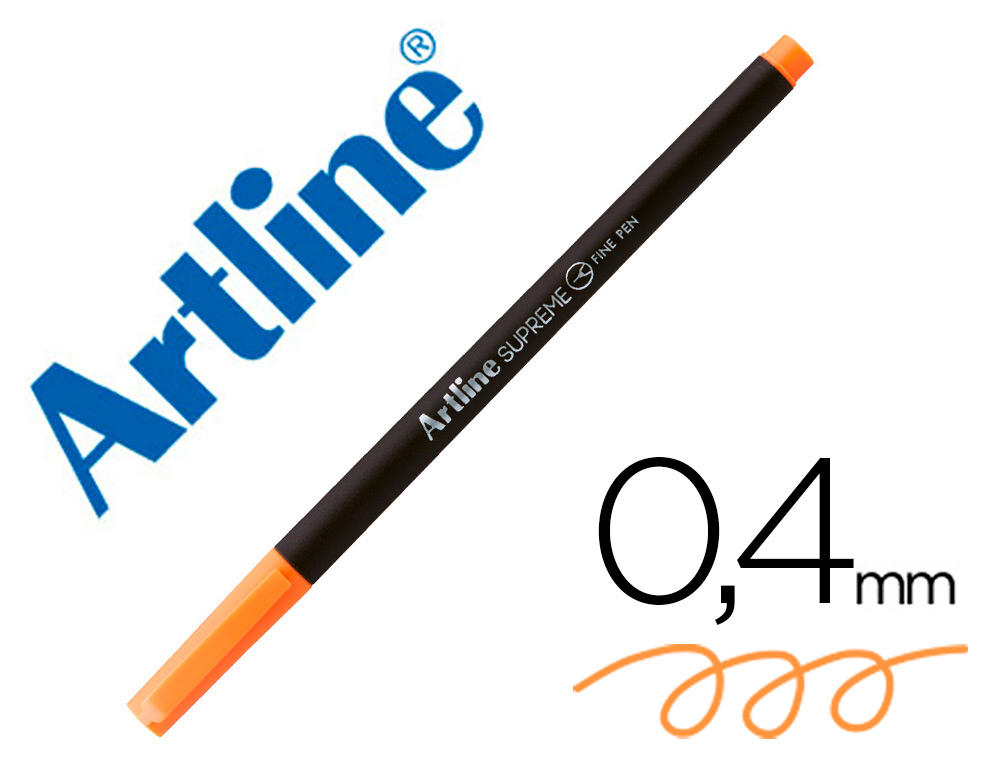 ARTLINE - ROTULADOR SUPREME EPFS200 FINE LINER PUNTA DE FIBRA NARANJA CLARO 0,4 MM (Ref.EPFS200 NC)
