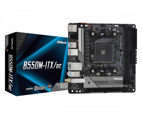 ASROCK - B550M-ITX/ac Zócalo AM4 Mini ITX AMD B550 (Ref.90-MXBDH0-A0UAYZ)