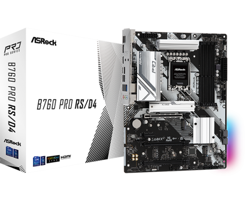 ASROCK - B760 Pro RS/D4 Intel B760 LGA 1700 ATX (Ref.90-MXBL80-A0UAYZ)