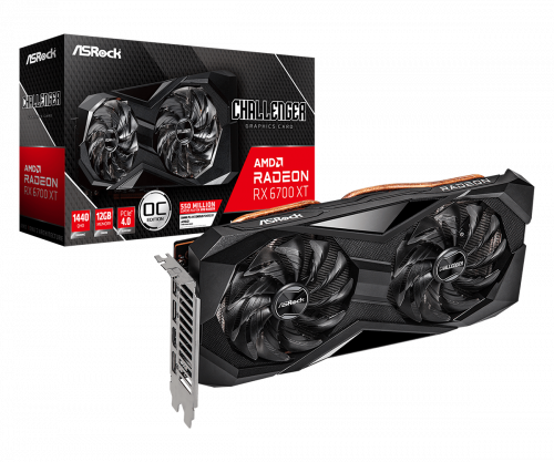 ASROCK - Challenger Radeon RX 6700 XT D 12GB OC AMD GDDR6 (Ref.90-GA31ZZ-00UANF)