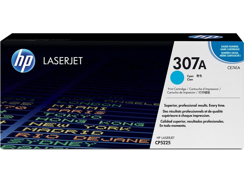HP ( HEWLETT PACKARD ) - Toner Laser ORIGINALES 307A Cyan (Ref.CE741A)