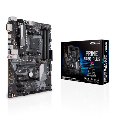 ASUS - PRIME B450-PLUS AMD B450 Zócalo AM4 ATX (Ref.90MB0YN0-M0EAY0)