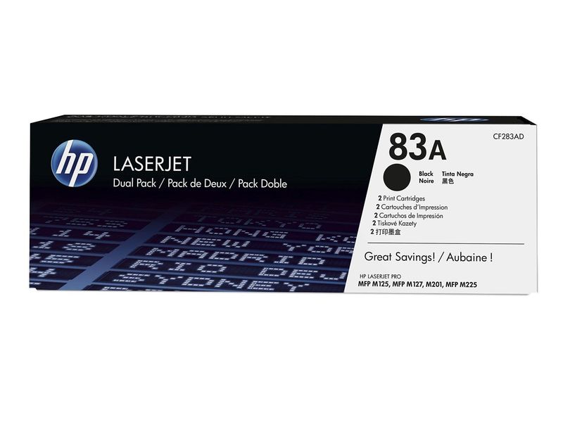 HP ( HEWLETT PACKARD ) - Toner Laser ORIGINALES 83A NEGRO 1500 PAGINAS (Ref.CF283AD)