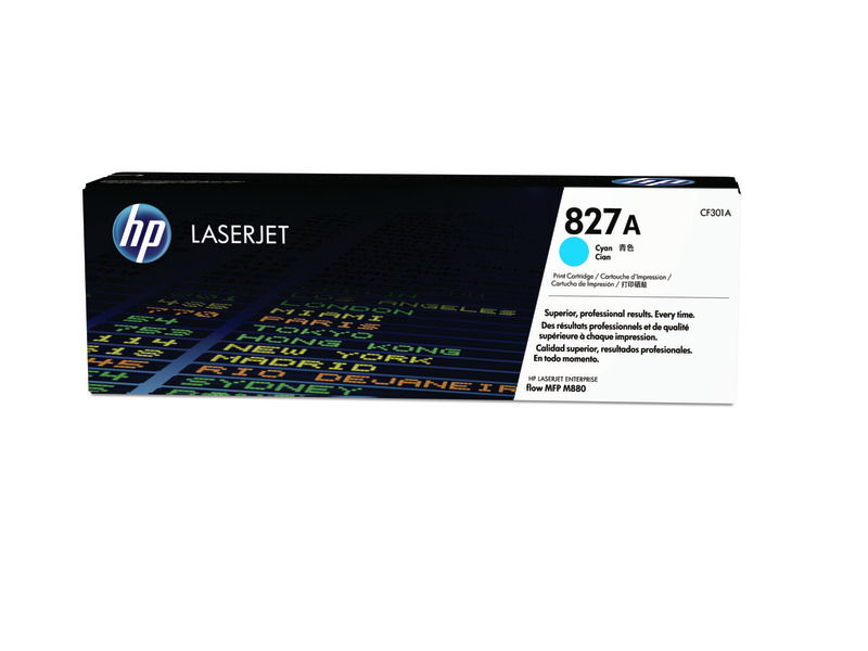 HP ( HEWLETT PACKARD ) - Toner Laser ORIGINALES 827A Cyan (Ref.CF301A)