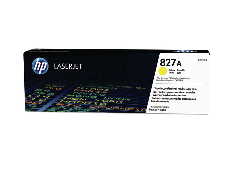 HP ( HEWLETT PACKARD ) - Toner Laser ORIGINALES 827A Amarillo (Ref.CF302A)