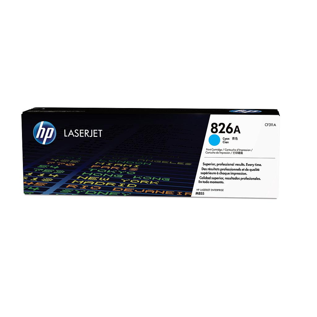 HP ( HEWLETT PACKARD ) - Toner Laser ORIGINALES 826A Cyan (Ref.CF311A)