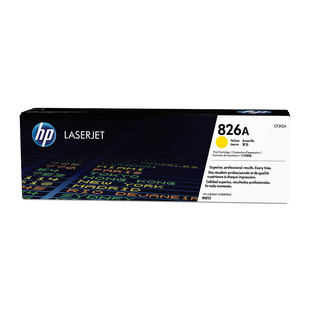 HP ( HEWLETT PACKARD ) - Toner Laser ORIGINALES 826A Amarillo (Ref.CF312A)
