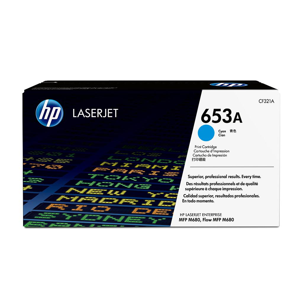 HP ( HEWLETT PACKARD ) - Toner Laser ORIGINALES 653A Cyan (Ref.CF321A)
