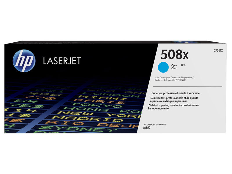 HP ( HEWLETT PACKARD ) - Toner Laser ORIGINALES ORIGINALES 508X alta capacidad cyan () (Ref.CF361X)