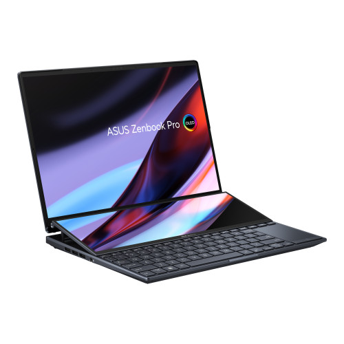 ASUS - ZenBook Pro 14 Duo OLED OLED UX8402ZE-M3050W - Portátil 14.5" WQXGA+ (Core i7-12700H, 16GB RAM, 512GB SSD, GeForce RTX 3050 Ti 4GB, Windows 11 Home) Negro tecnológico- Teclado QWERTY español (Canon L.P.I. 5,45€ Incluido) (Ref.90NB0X82-M003C0)