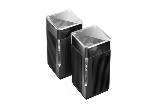 ASUS - ZenWiFi Pro XT12 (2-PK) router inalámbrico Gigabit Ethernet Tribanda (2,4 GHz/5 GHz/5 GHz) Negro (Ref.90IG06U0-MO3A20)