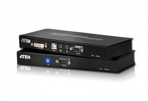 ATEN - Extensor KVM Cat 5 DVI USB (1024 x 768 a 60m) (Ref.CE600-AT-G)