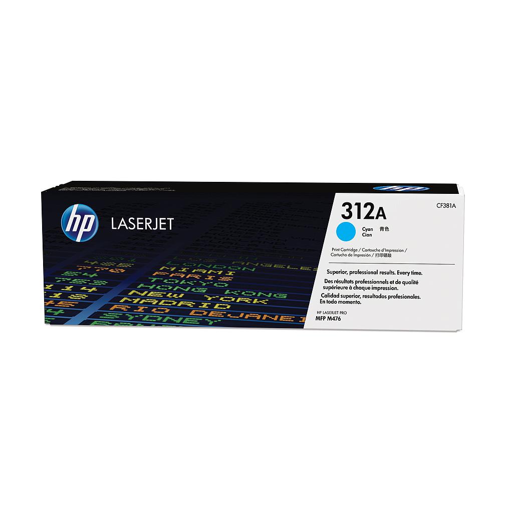 HP ( HEWLETT PACKARD ) - Toner Laser ORIGINALES 312A Cyan (Ref.CF381A)