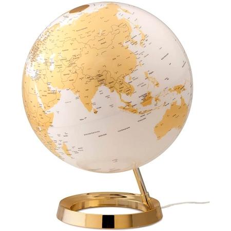 ATMOSPHERE - ESFERA TERRESTRE LUMINOSA LIGHT &amp; COLOUR METAL GOLD 30 CM CON LUZ ORO METÁLICO (Ref.0331F7NQINLQQ)