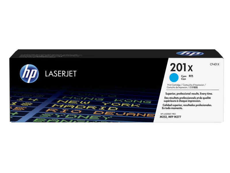 HP ( HEWLETT PACKARD ) - Toner Laser ORIGINALES ORIGINALES 201X alta capacidad cyan () (Ref.CF401X)