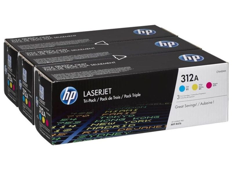 HP ( HEWLETT PACKARD ) - Toner Laser ORIGINALES ORIGINALES 3-pack CYM () (Ref.CF440AM)