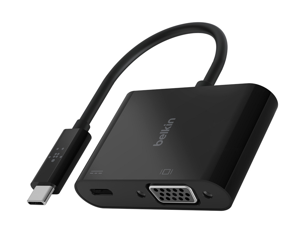 BELKIN - ADAPTADOR USB-C A VGA CON CARGA (Ref.AVC001BTBK)
