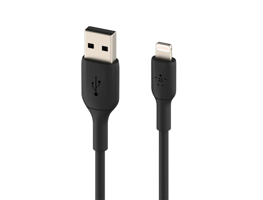 BELKIN - CABLE LIGHTNING A USB-A BOOST CHARGE LONGITUD 2 M COLOR NEGRO (Ref.CAA001BT2MBK)