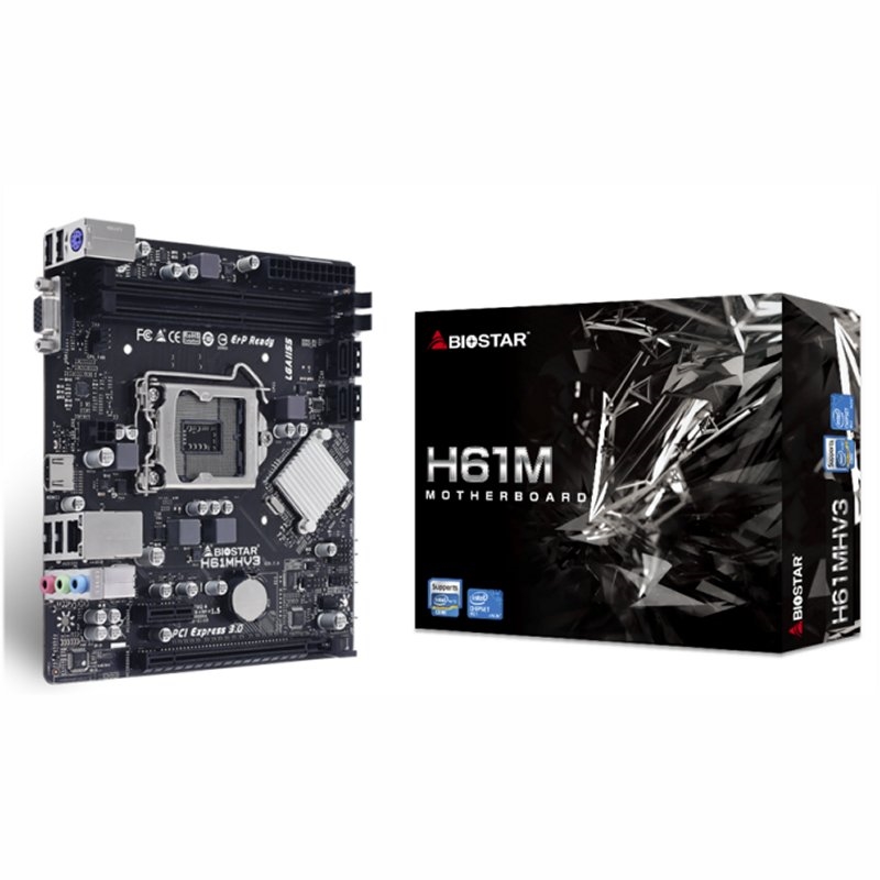 BIOSTAR - Placa Base mATX LGA1155 (Ref.H61MHV3)