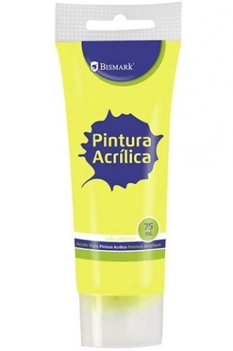 BISMARK - BOTE PINTURA ACRILICA 75 ML AMARILLO (Ref.328527)