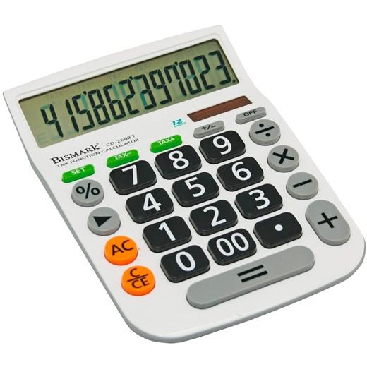 BISMARK - CALCULADORA CD-2648T 12 DÍGITOS BLANCO (Ref.318451)