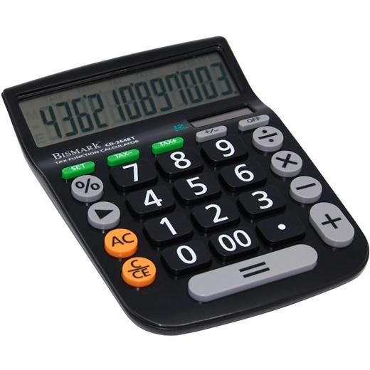 BISMARK - CALCULADORA CD-2648T 12 DÍGITOS NEGRO (Ref.318450)