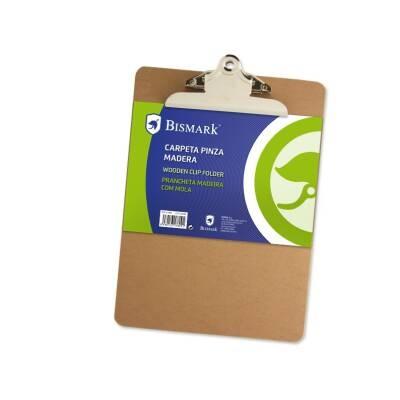 BISMARK - CARPETA FOLIO 23X31,3 CM CON PINZA Y BASE MADERA (Ref.317809)