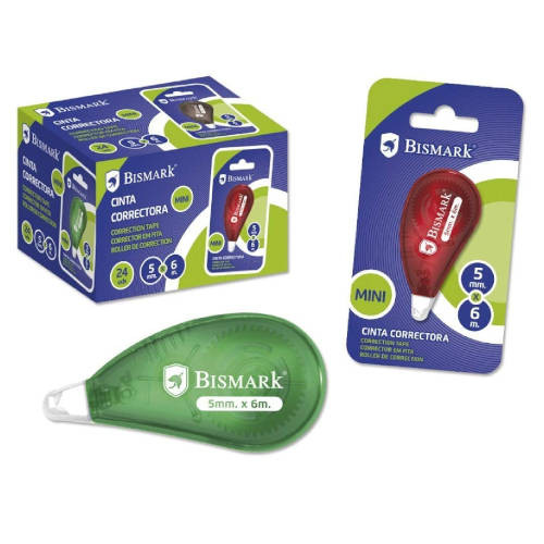BISMARK - CINTA CORRECTORA MINI 6 METROS X 5 MM. (Ref.325761)