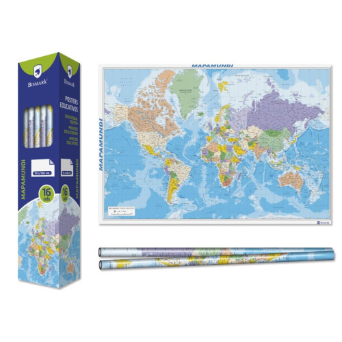BISMARK - POSTER MAPAMUNDI 70X100 CM (Ref.328694)