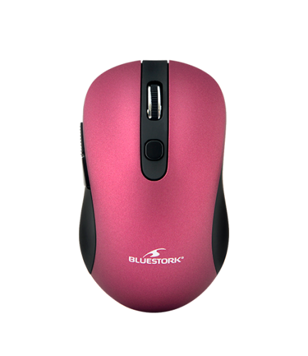 BLUESTORK - OFFICE 60 RATÓN INALÁMBRICO 2,4 GHZ, 6 BOTONES, 1000/1600 PPP. COMPATIBLE CON WINDOWS Y MAC. *2 PILAS AAA INCLUIDAS. MORADO. (Ref.M-WL-OFF60-PURPLE)