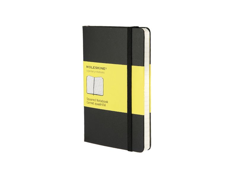 MOLESKINE - Cuaderno CLASSIC RAYADO CUADRICULA.TAPA DURA NEGRA.BOLSILLO, 9X14CM. (Ref.MM712)