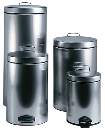 BRABANTIA - PAPELERA ACERO INOXIDABLE TAPA PEDAL 12 LITROS (Ref.P05012)