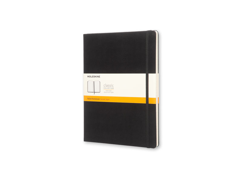 MOLESKINE - Cuaderno Tapa Dura Horizontal Negro 19x25 (Ref.QP090)