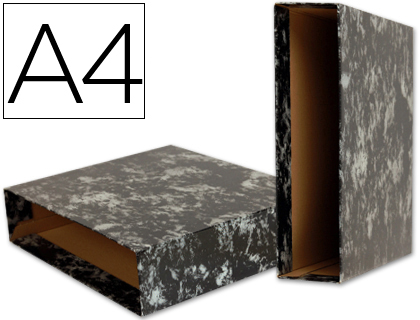 LIDERPAPEL - CAJA ARCHIVADOR CLASSIC BLUE A4 NEGRA (Ref.CZ04)