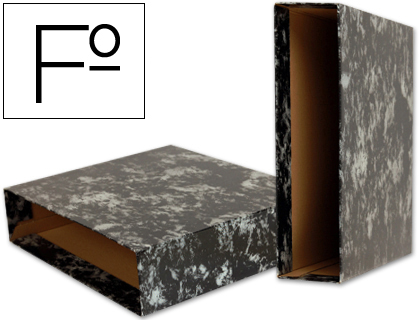 LIDERPAPEL - CAJA ARCHIVADOR CLASSIC BLUE FOLIO NEGRA (Ref.CZ02)