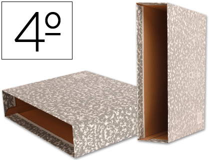 LIDERPAPEL - CAJA ARCHIVADOR CLASSIC RED CUARTO GRIS (Ref.CZ07)