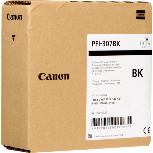 CANON - iPF830,iPF840,iPF850 tinta Negro (Ref.9811B001AA)