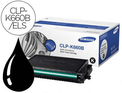 SAMSUNG - Toner Laser ORIGINALES CLP-K660B Negro 5.500pg (Ref.CLP-K660B/ELS)
