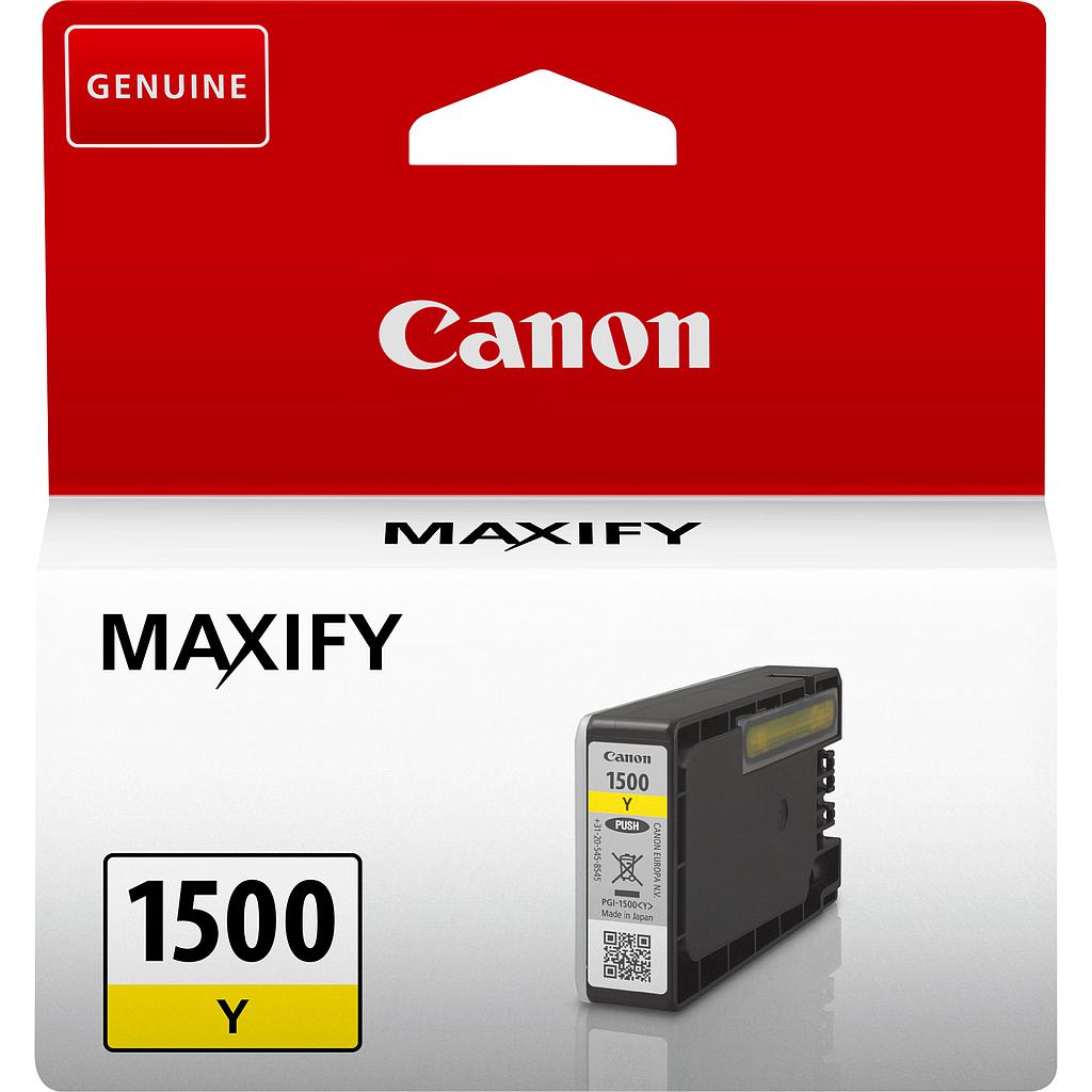 CANON - CARTUCHO TINTA PGI-1500Y AMARILLO (Ref.9231B001)