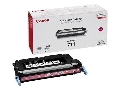 CANON - TONER CRG711M MF-8450/9130/9170, I-SENSI LBP-5300/5360/MF-9220CDN MAGENTA 6.000 PÁG. (1658B002AA) (Ref.CRG-711M)