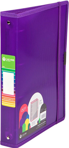 CARCHIVO - CARPETA de ANILLAS DUNE PP A4+ 4 an.40mm VIOLETA (Ref.12371456)