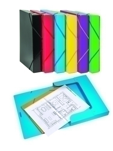 CARCHIVO - CARPETA de PROYECTOS LUZ CARTON FORRADO A4 GOMAS 5 cm SURTIDO (Ref.10020599)